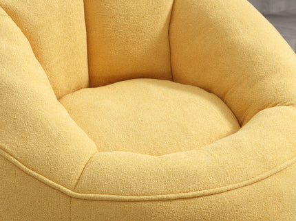 Bedding Bean Bag Sofa Chair High Pressure Foam With Footrest