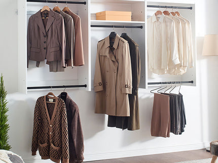 Devi - Wall Mounted Wood Closet System & Modular Design
