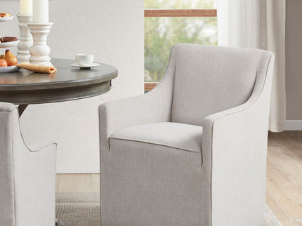 Traditional Skirted Dining Arm Chair