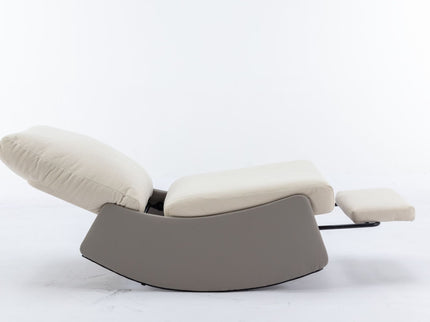 Modern Rocking Chair Recliner, Comfy Rocker Nursery Chair With Footrest, Accent Reading Chair, Upholstered Lounge Chair For Relaxing, Resting, Soft Padded Rocker For Indoor Living Room Bedroom