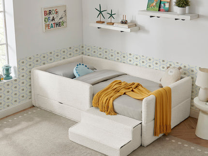 Safe Kids Bed With Guardrails And Storage