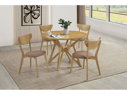 Barlow - Round Dining Table - Light Brown