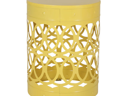 Outdoor Metal Large End Table, Modern Design