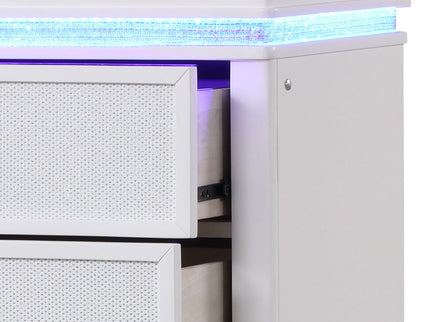 Opium - 5 Drawer Chest - White