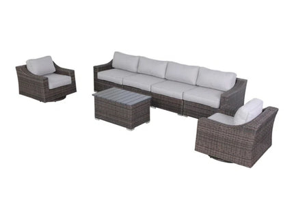 Stylish Sofa Seating Group With Cushions Perfect For Outdoor Gatherings