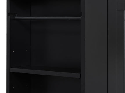 Modern Bathroom Vanity With Sink, Storage Cabinet, Drawer & Side Shelf