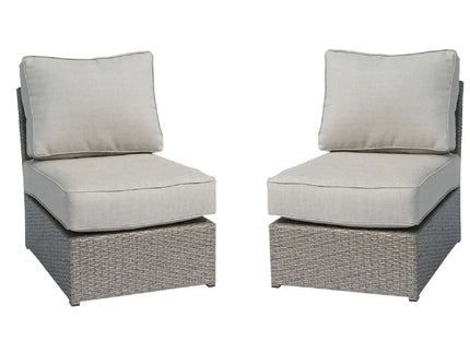 Armless Patio Chair With Cushions
