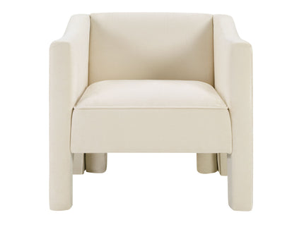 Barrel Accent Chair With Enclosed Arms