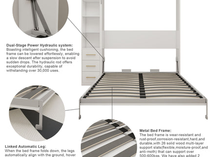 Folding Vertical Murphy Wall Bed