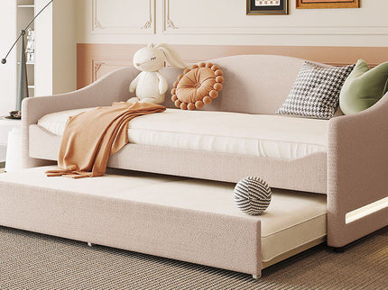 Design Upholstered Daybed With Light And Trundle