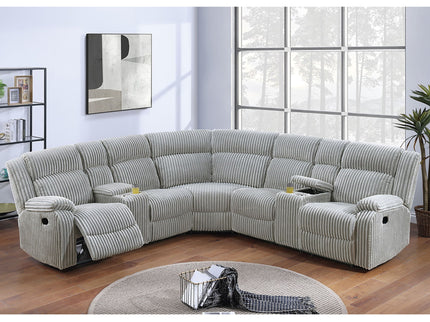 Power Motion Sectional LAF / RAF Loveseat With Console Cup Holders
