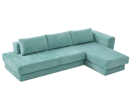 L-Shaped Modular Sofa With Double Layer Cushion