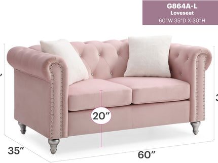 Stylish Contemporary Loveseat