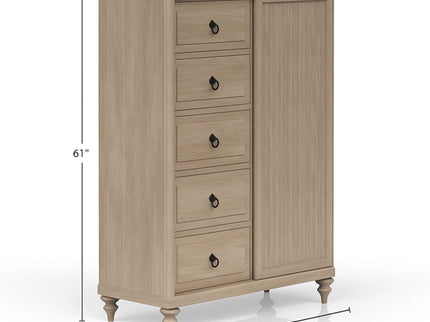 5 Drawer Door Chest - Sand