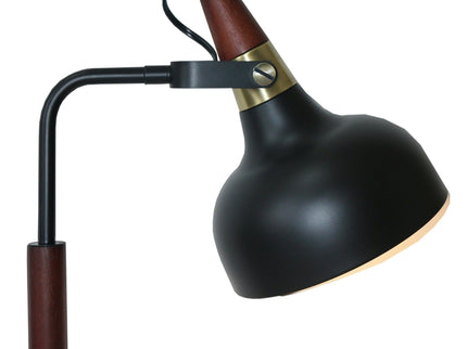 Glowlite - Table Lamp With Cone Shade - Black