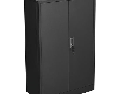 Metal Storage Cabinet With Locking Doors And Adjustable Shelf, Folding Filing Storage Cabinet, Folding Storage Locker Cabinet For Home Office, School, Garage