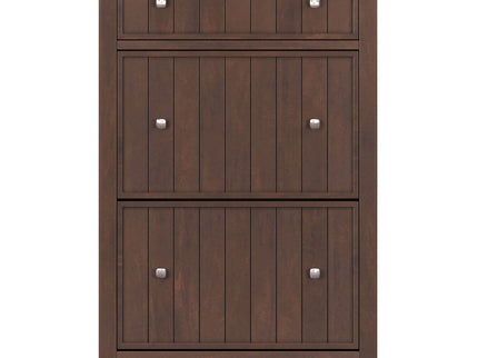 Acadian - Entryway Shoe Storage Cabinet - Brown