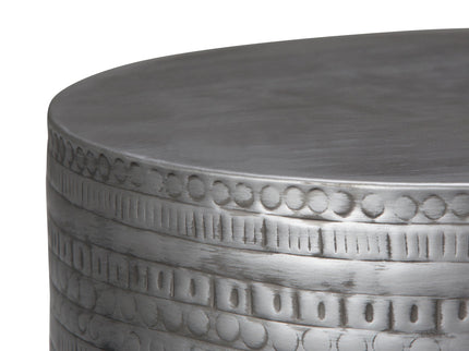 Johnsen - Handcrafted Large Metal Accent Table