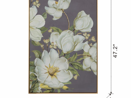 Botanical Wall Art Prints, Home Decor For Living Room Dining Room Bedroom Hallway - Gold