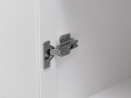 Storage Cabinet With Adjustable Shelves, 2 Doors, Rectangle Design For Bathroom
