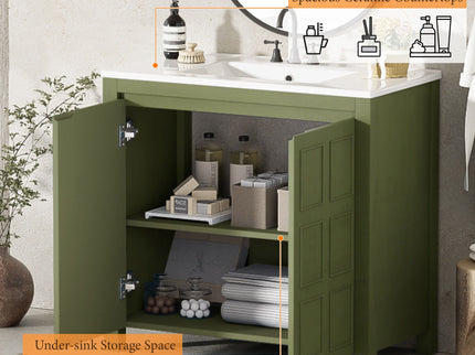 Bathroom Vanity Organizer With Sink, Combo Cabinet Set, Bathroom Storage Cabinet