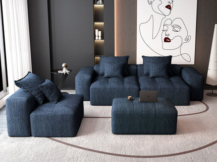 Modern Oversized Diy Combination Modular Sectional Sofa & Pillows