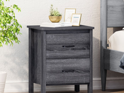 Titeca - Contemporary Wood 2 Drawer Nightstand