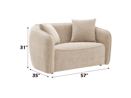 Keith - 3 Piece Living Room Set (Comes With Matching Color Toss Pillows)