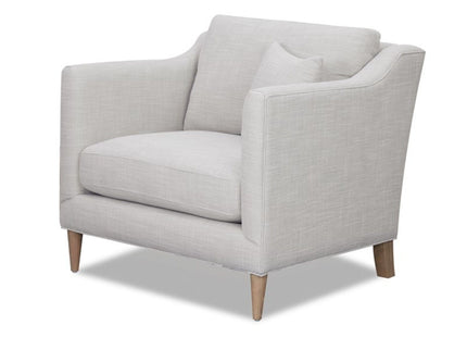 Chair With High Track Arms - Beige