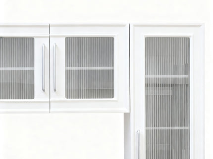 Wall Unit Modern Entertainment Center With Glass Doors