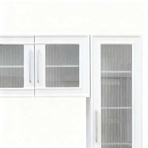 Wall Unit Modern Entertainment Center With Glass Doors