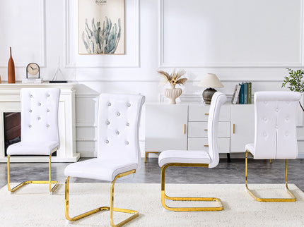 Elegant Design Alligator Skin Upholstered Dining Chairs