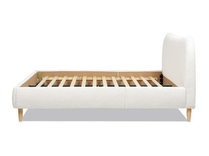 Roman - Curved Headboard Upholstered Platform Bed