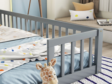 Double Floor Bed With Fence, Guardrails, Without Door