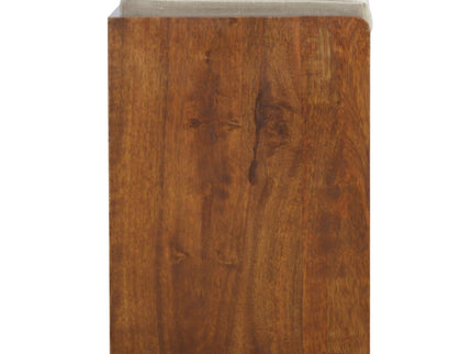 Pull Out Shoe Bench - Chestnut / Mud Linen