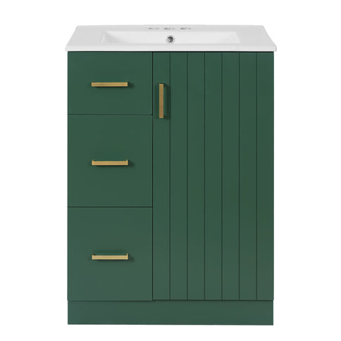 Bathroom Vanity With Under Mount Sink, 2 Drawers And Soft Closing Door