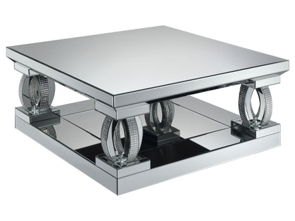 Shannon - Square Coffee Table - Silver