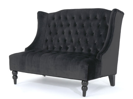 Nurturing - Upholstered Loveseat With Wing Back And Diamond Tufting
