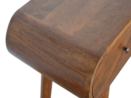 Solid Wood Curved Edge Console Table