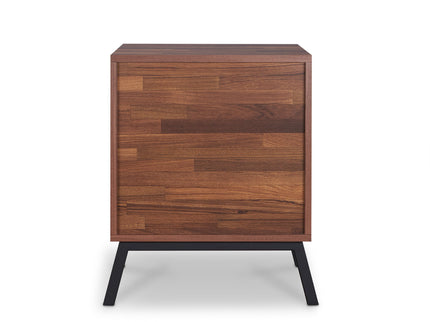 Karine - Accent Table - Black / Walnut