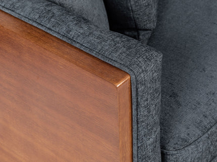 Retro Modern Loveseat With Button Tufted Upholstery