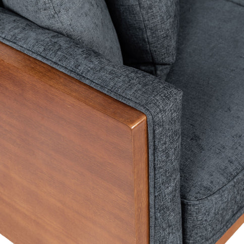 Retro Modern Loveseat With Button Tufted Upholstery