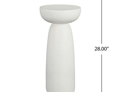 Magnesium Oxide Plant Stand - White
