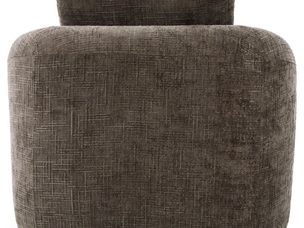 Modern Swivel Barrel Chair With Dual-Layer Cushion