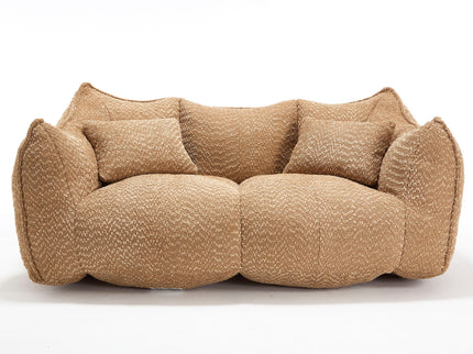 Comfortable Dual Beanbag Chair With High Resilience Foam Core For 2 People