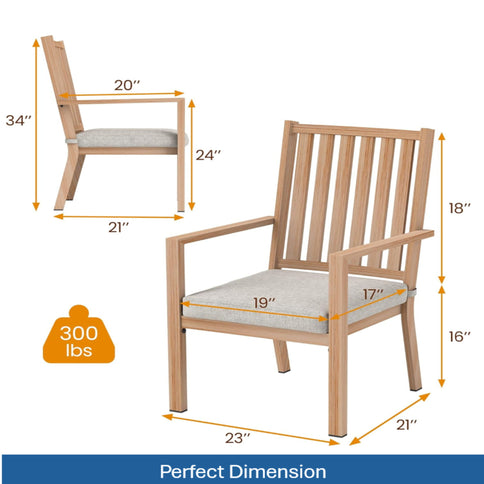 Patio Dining Chairs With Thick Cushions