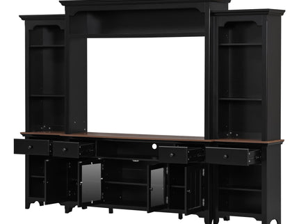 Extra Large TV Stand, Entertainment Center With Storage Cabinets