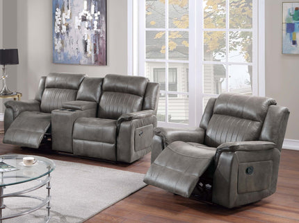 Contemporary Living Room Set, Horizontal And Vertical Tufting