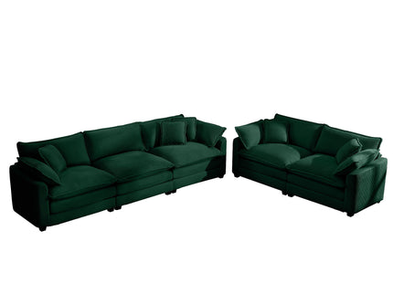 Elegant Oversized Sectional Sofa Set With Deep Seats And Flexible Layout