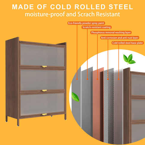 Flip Doors Cabinet, With Ample Storage Space